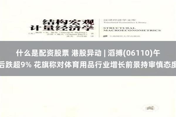 什么是配资股票 港股异动 | 滔搏(06110)午后跌超9% 花旗称对体育用品行业增长前景持审慎态度