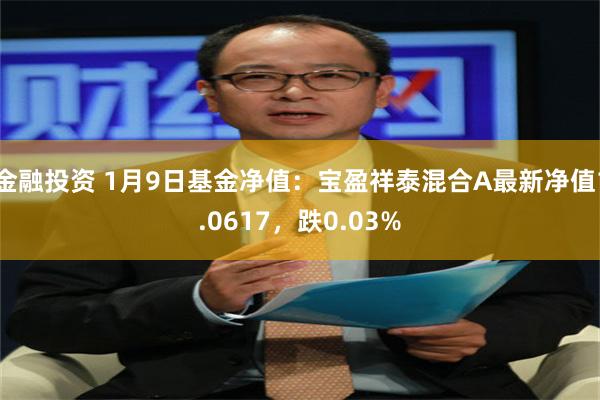 金融投资 1月9日基金净值：宝盈祥泰混合A最新净值1.0617，跌0.03%